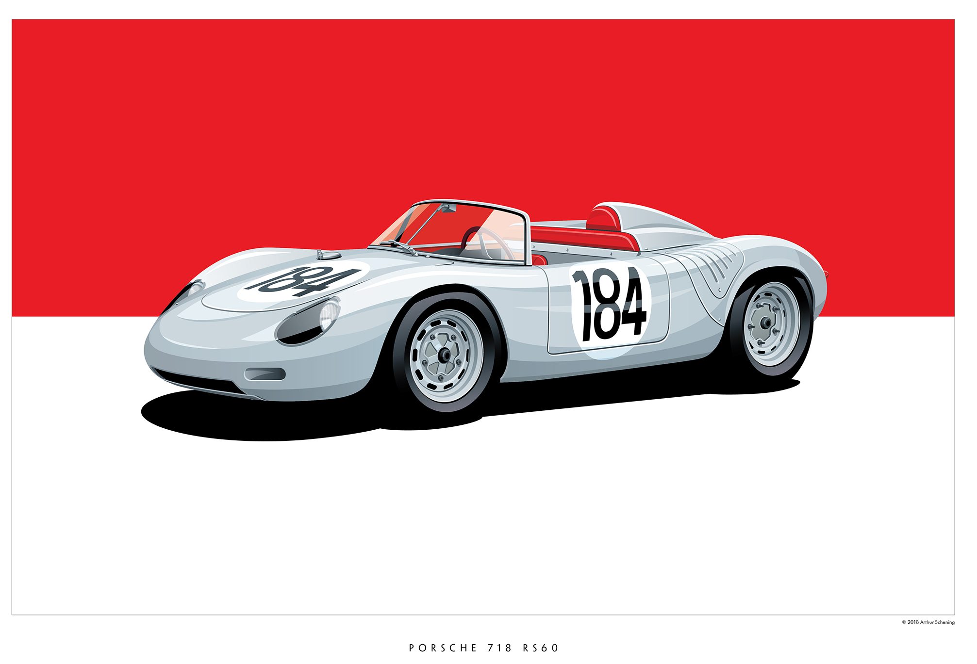 Porsche 718 RS60 19x13 Print 