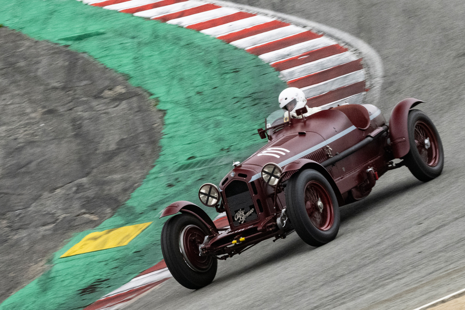 Denis Bigioni - 1932 Alfa Romeo 8C 2300 Monza down The Corkscrew. Dennis Gray