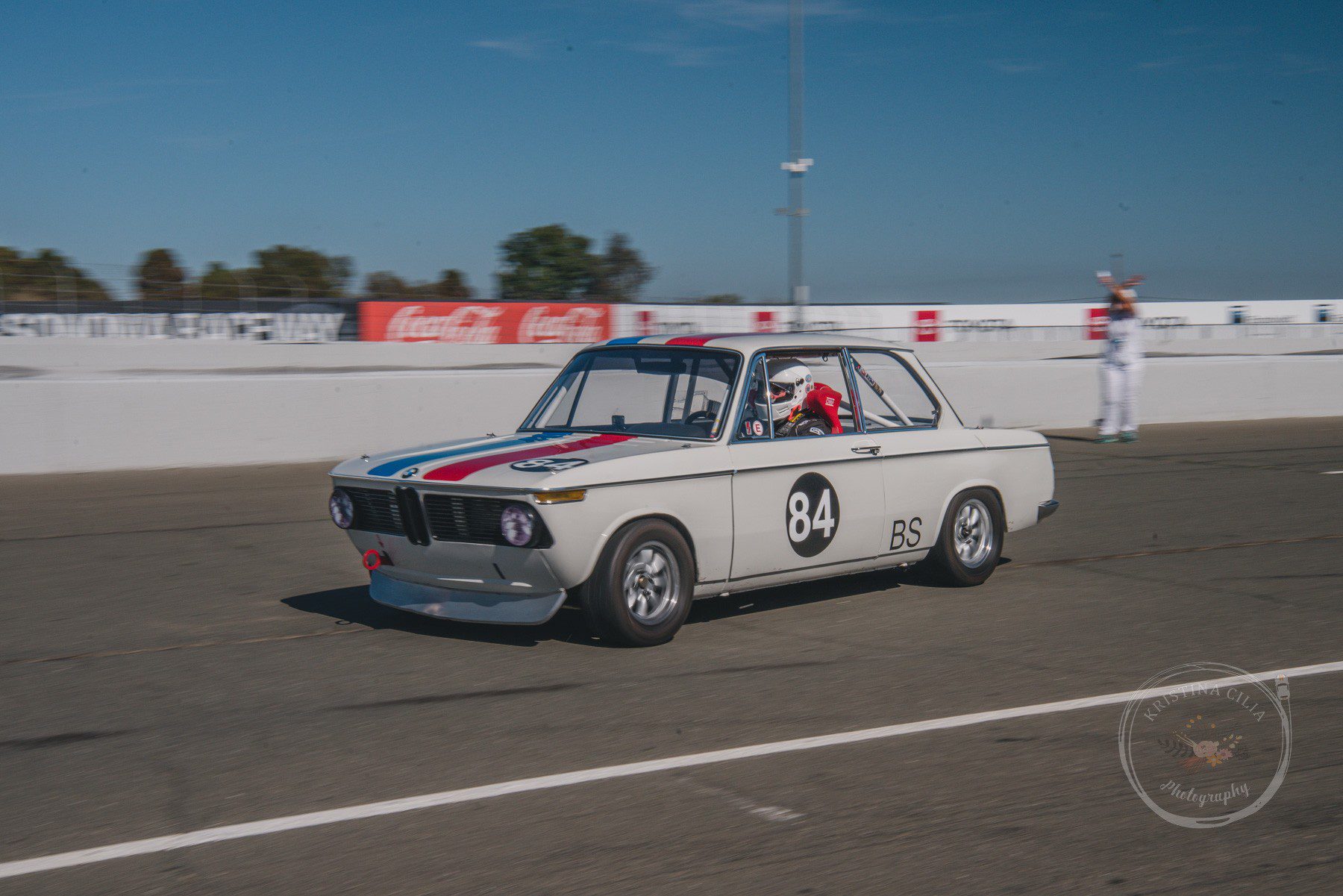 David Buchanan leaves the pits in his 1970 Datsun 510 for the Group 9 race
