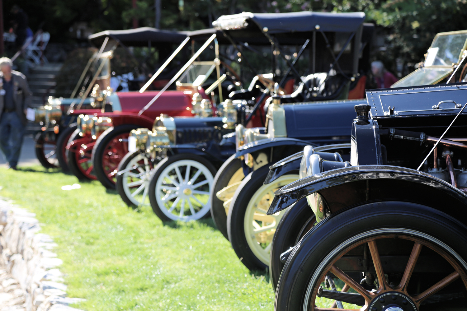 Early cars on display at the 2022 Ironestone Concours d'Elegance