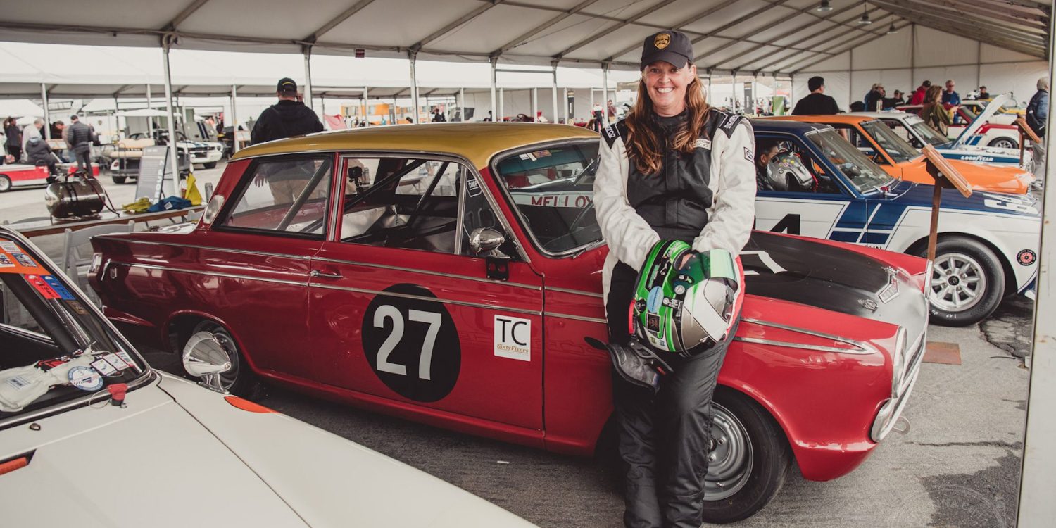 Deborah Briscoe and her 1965 Ford Cortina