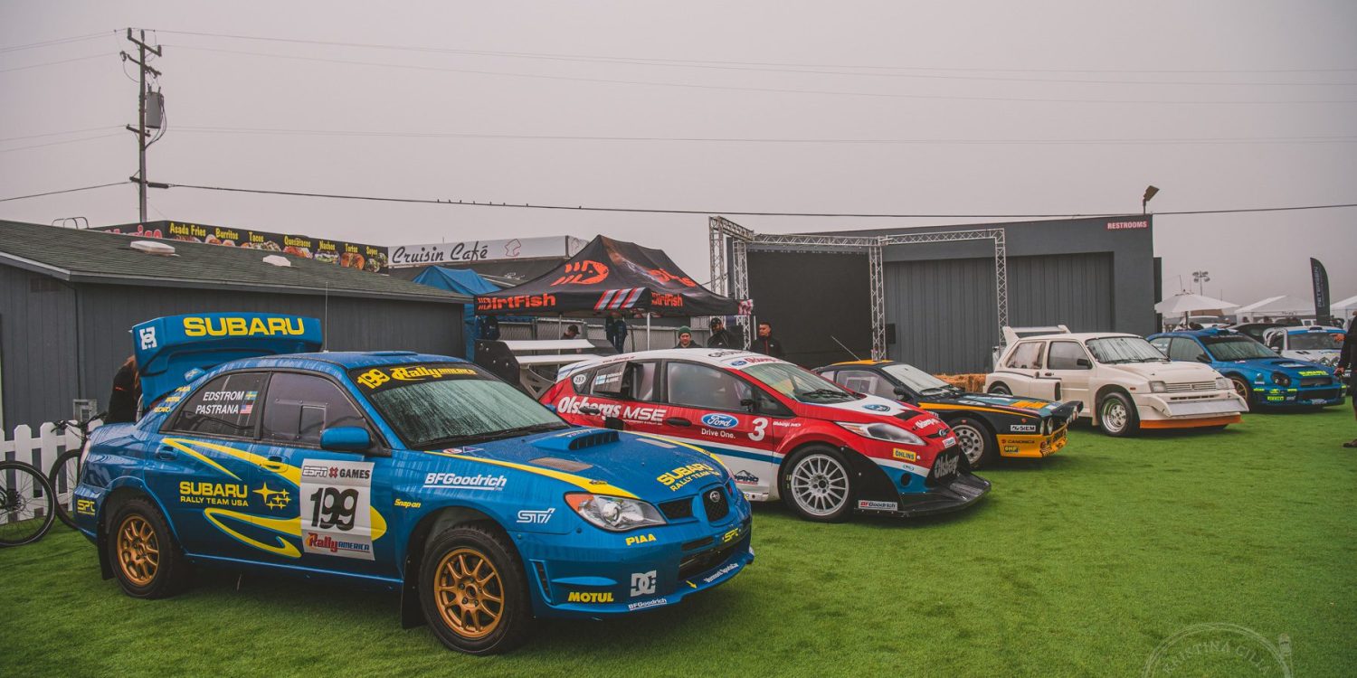 WRC cars at Velocity Invitational.