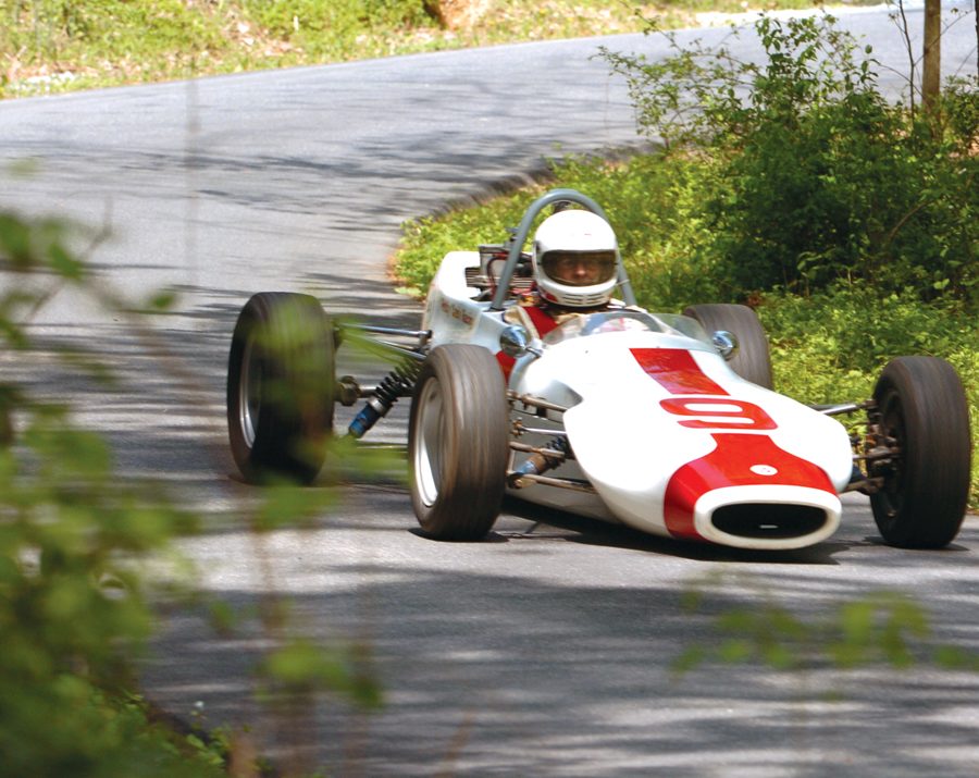 Michael Brodie in his 1968 Caldwell D9.Photo:Michael Casey-DiPleco