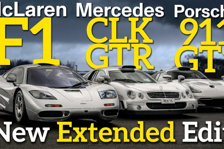Comparing Three Legendary Supercars Of The 1990s: McLaren F1, Porsche 911 GT1, & Mercedes CLK GTR