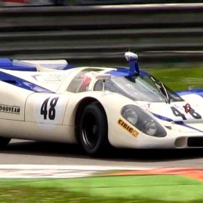 1969 Porsche 917 In Action At The Monza Circuit
