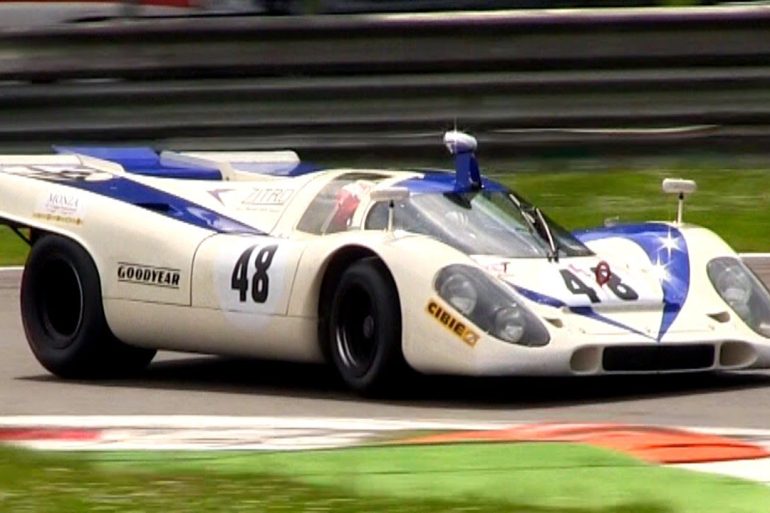 1969 Porsche 917 In Action At The Monza Circuit