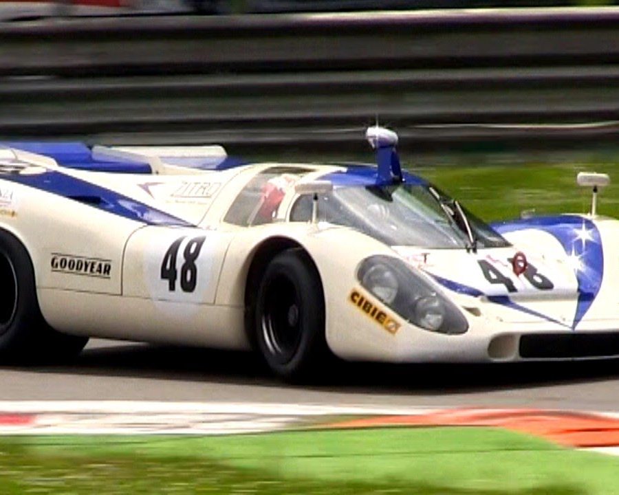 1969 Porsche 917 In Action At The Monza Circuit