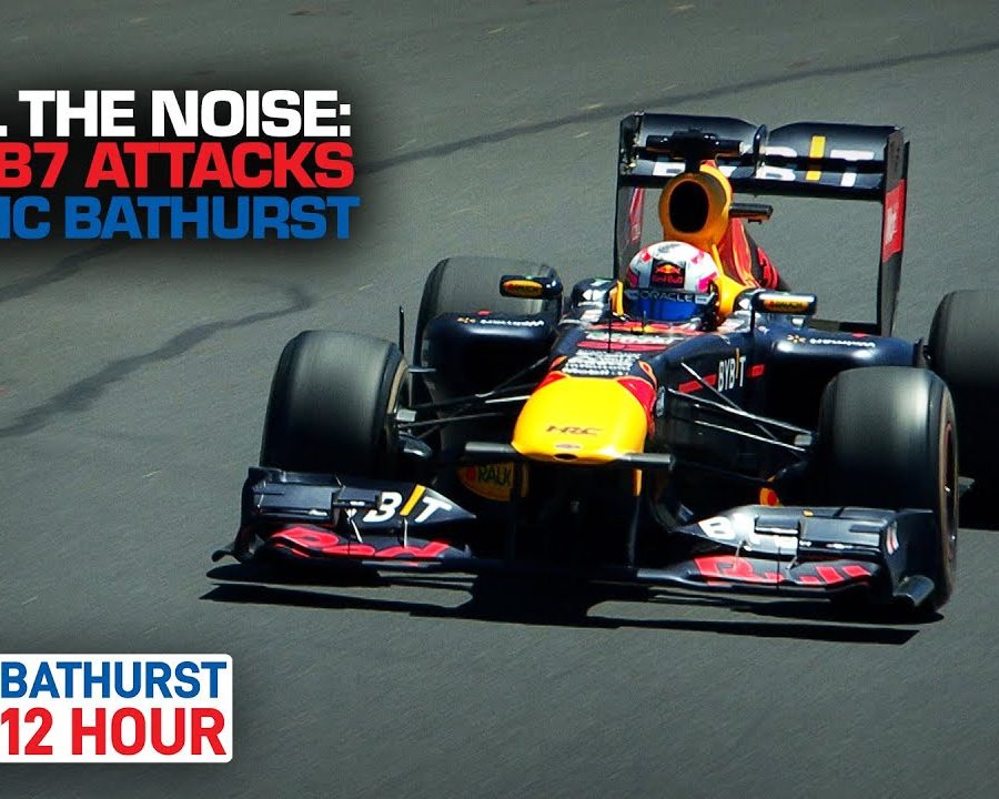 2011 Red Bull RB7 F1 Car Attacks Mount Panorama Circuit At Bathurst