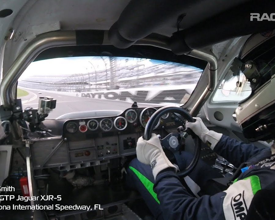 Jaguar XJR-5 Chasing A Porsche 962 At Daytona