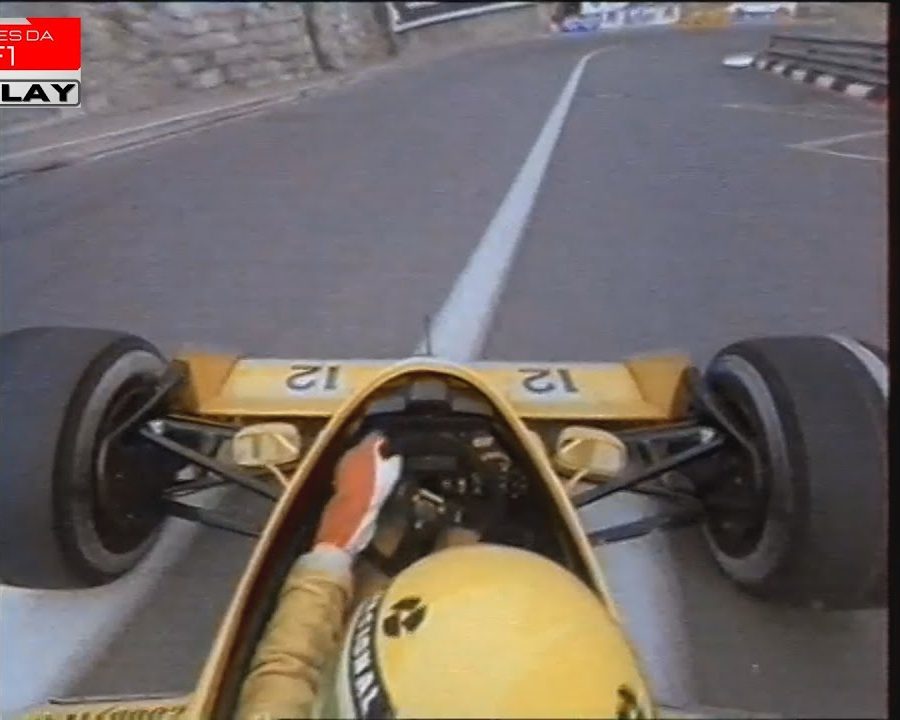 Lotus 99T Goes Flat Out With Ayrton Senna At The 1987 Monaco Grand Prix