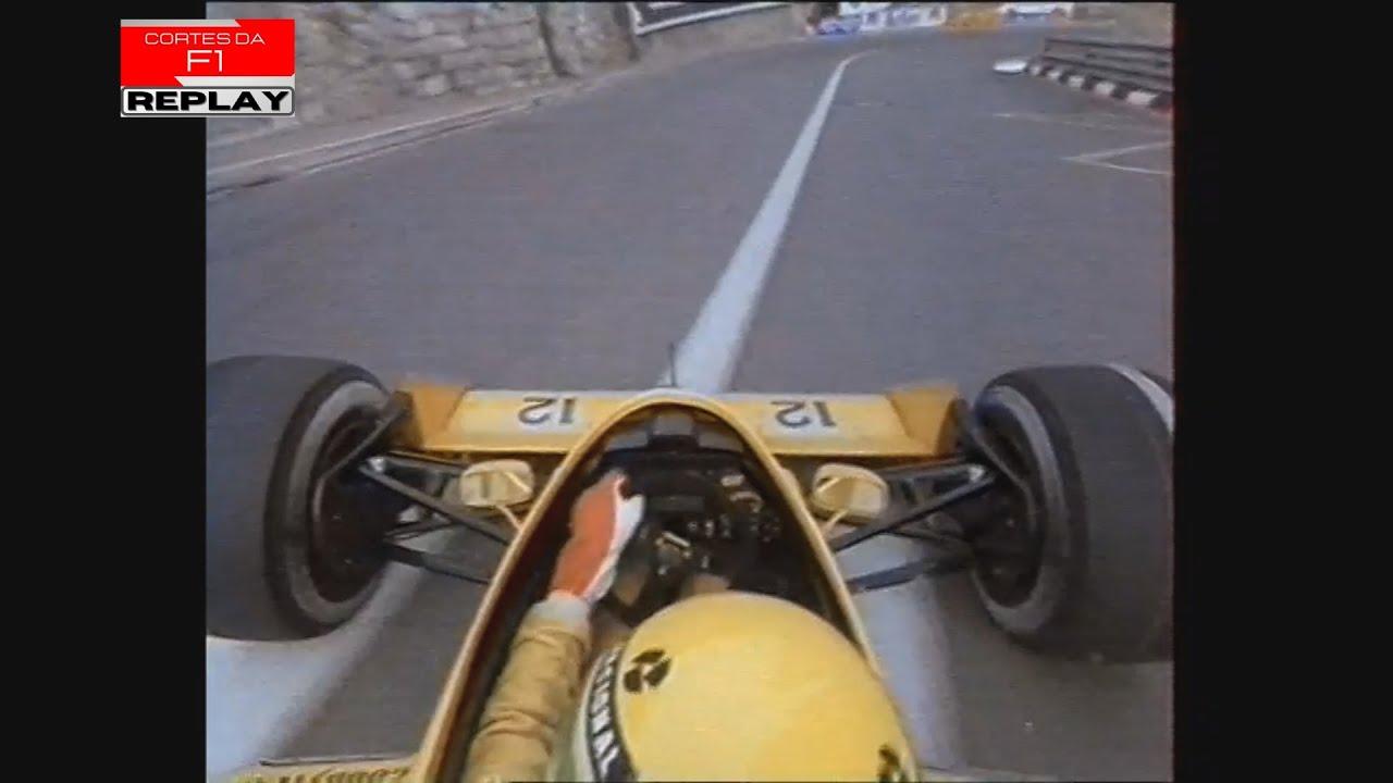 Lotus 99T Goes Flat Out With Ayrton Senna At The 1987 Monaco Grand Prix
