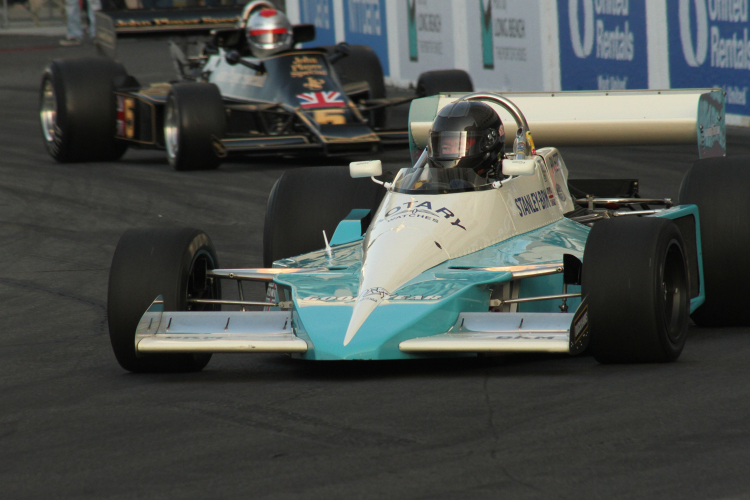 # 22 - 1976 BRM P207 - Bruce Marquand / #  5 - 1976 Lotus 77 - Chris Locke Craig R. Edwards