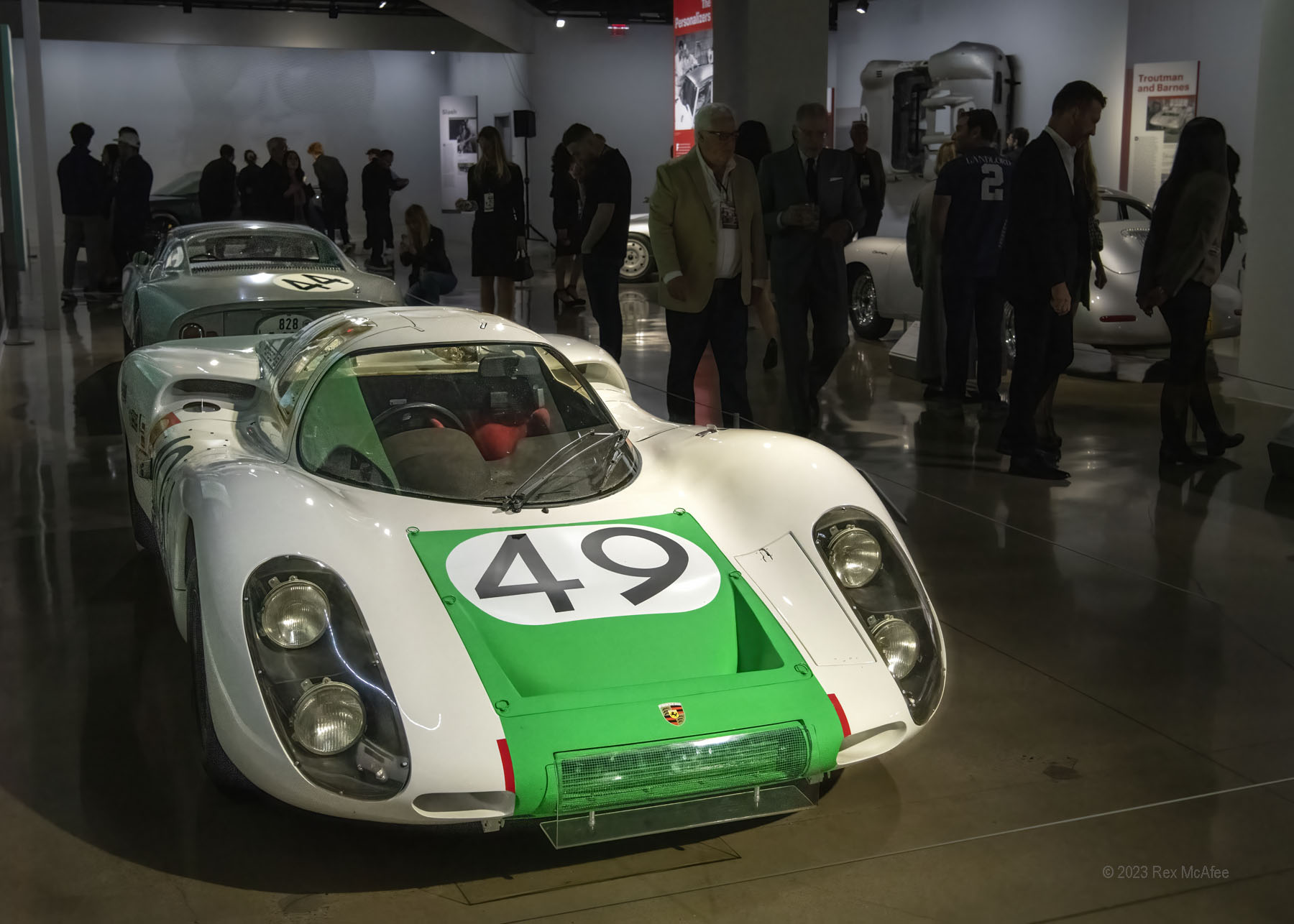 Driven by Jo Siffert and Hans Hermann, this 1966 Porsche 907K chassis 024 won the 1968 12 Hours of Sebring race, reaching an average speed of 102.512 mph. Photo © 2023 Rex McAfee RexMcAfee@gmail.com