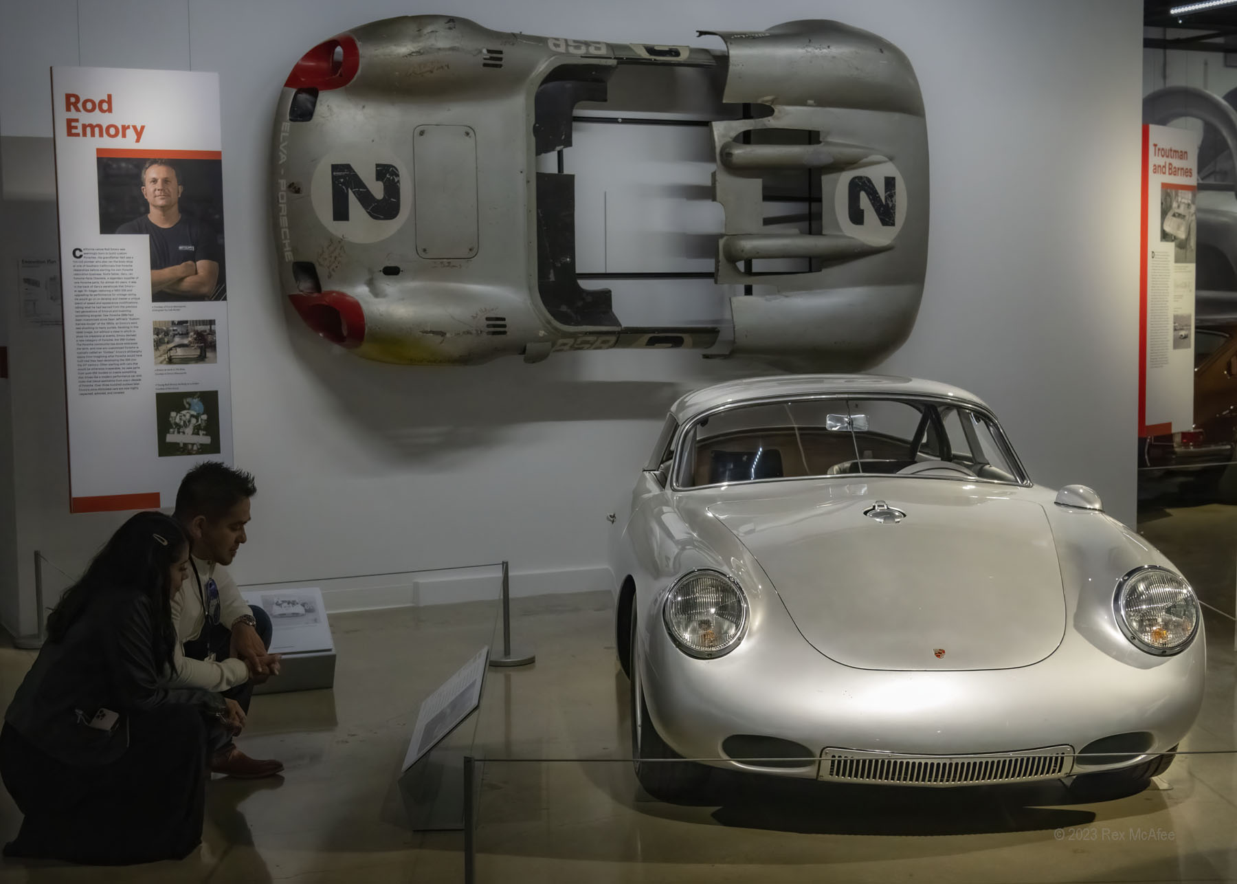 At age 14, Rod Emory began restoring a 1953 Porsche 356 and upgrading its performance for vintage racing. Years later for the 50th anniversary of Porsche in 1998, Rod built this “Emory Special” using a 1964 Porsche 356C as the starting point. Photo © 2023 Rex McAfee RexMcAfee@gmail.com