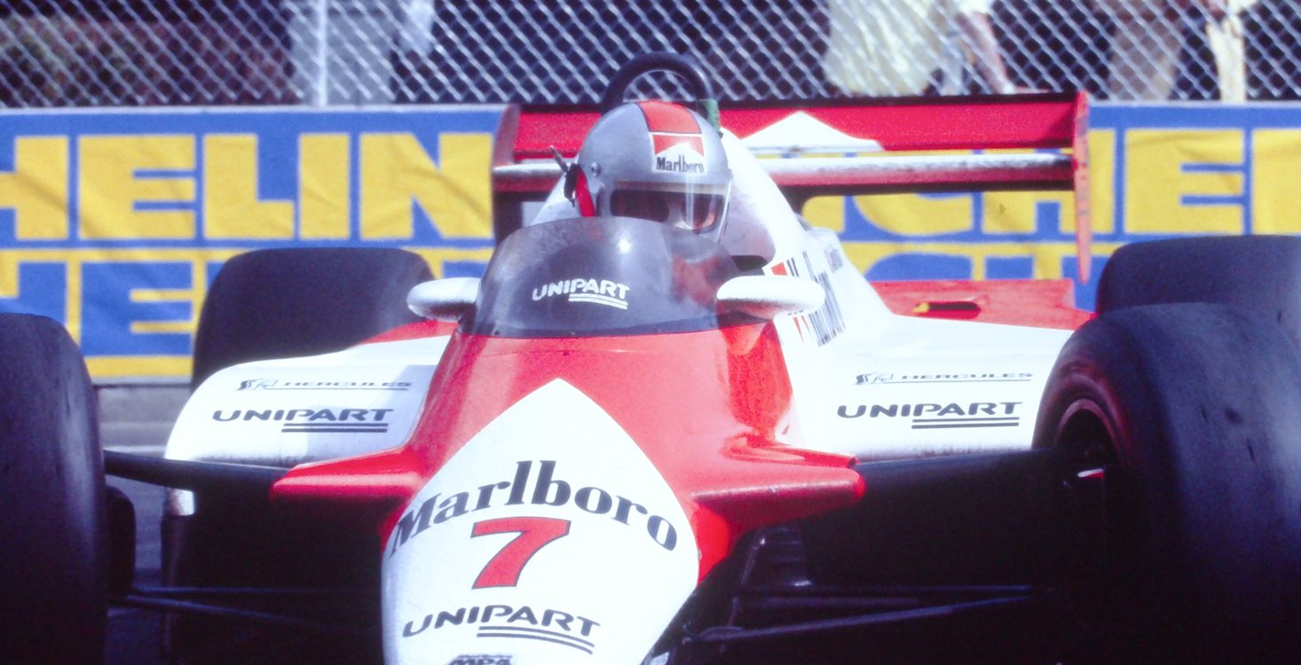 John Watson drove his McLaren-Ford from 17th to the win.