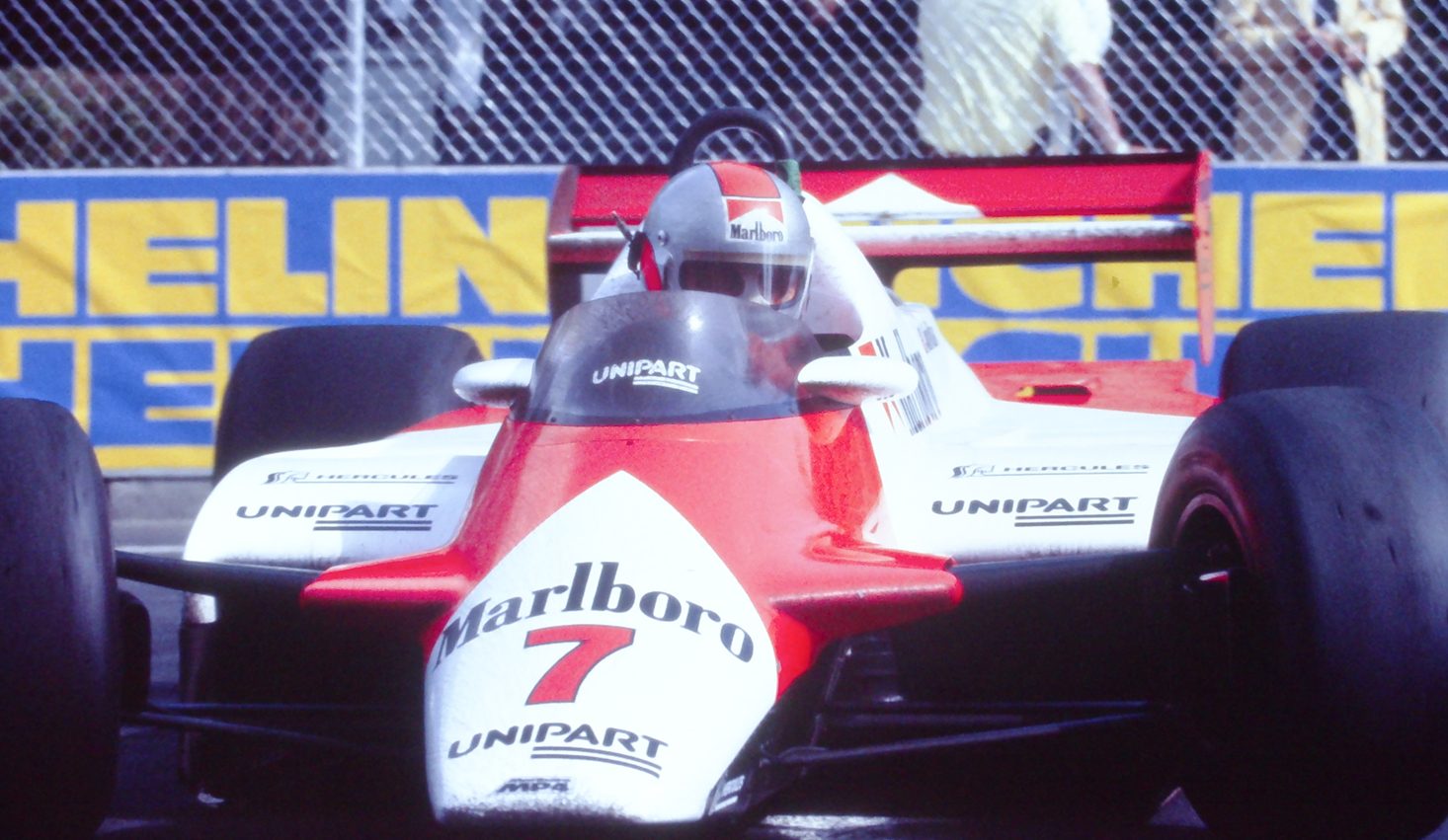 John Watson drove his McLaren-Ford from 17th to the win.