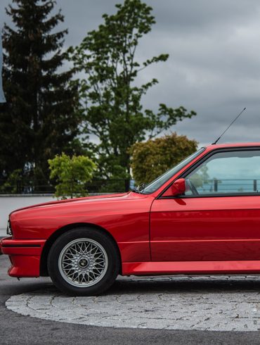 Red BMW M3 E30