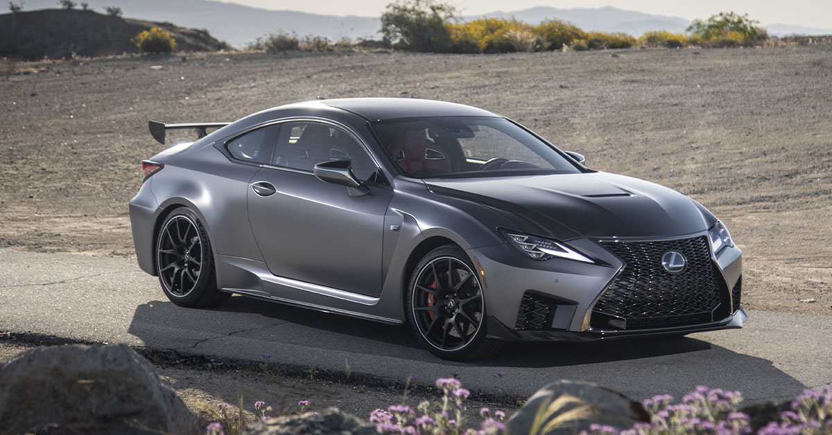 Photo of a grey Lexus RCF Track Edition