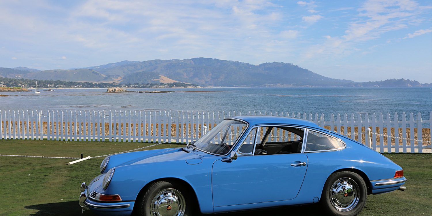 On the lawn at Pebble Beach