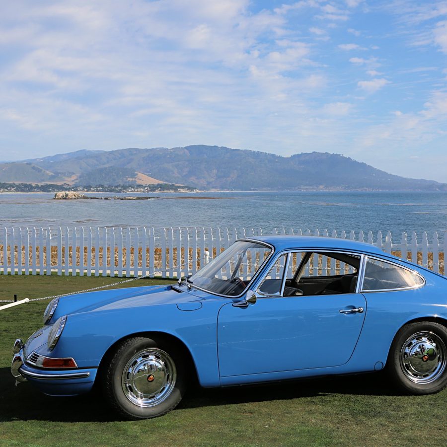On the lawn at Pebble Beach
