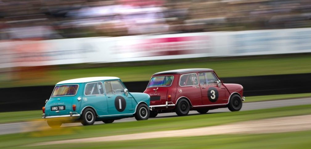  Mini Cooper in a race