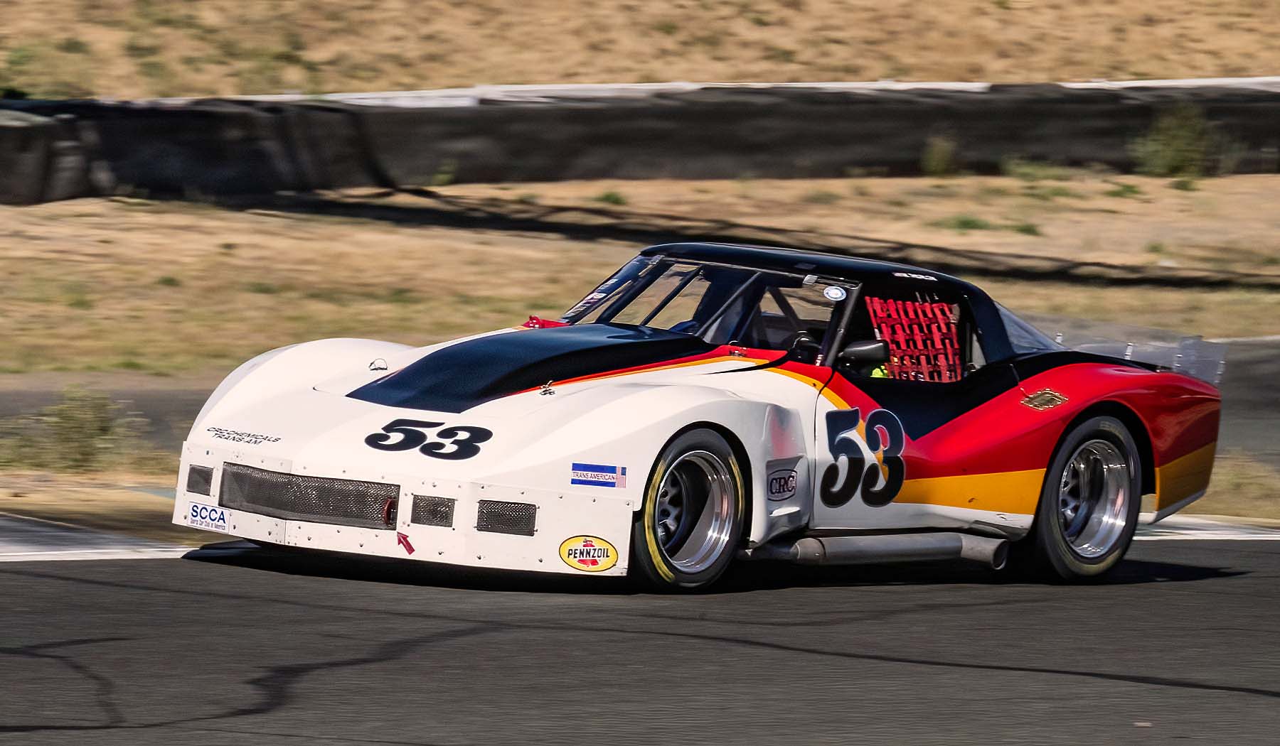 Big, mean, fast, and loud. Mike Thurlow's 1976 Wide Body Chevrolet Corvette. Dennis Gray