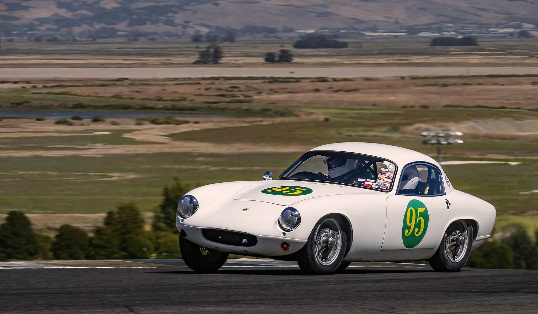 This Lotus Elite is unlisted. Shown here givine a Charity ride. Dennis Gray;Dennis Gray