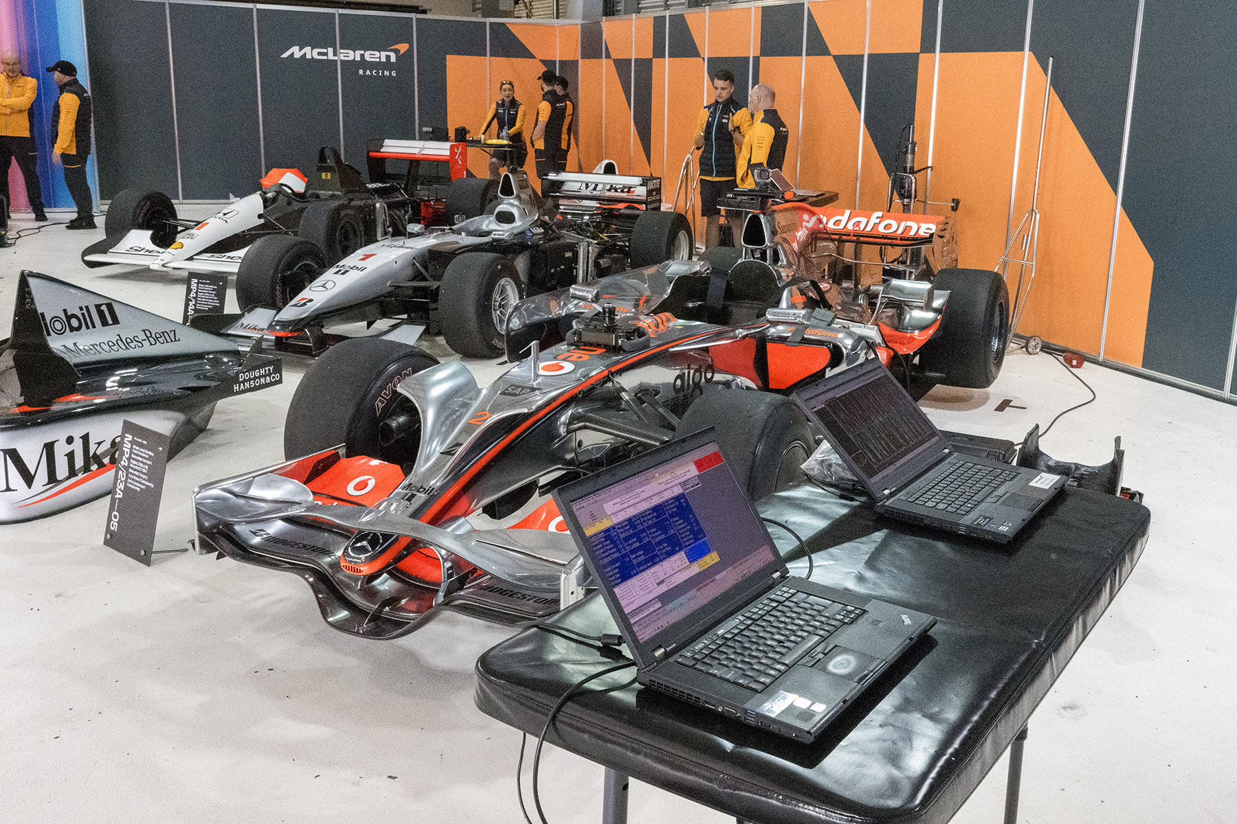 McLaren formula 1 heritage exhibit - Copyright bill@historicmotorprints.com Bill Wagenblatt
