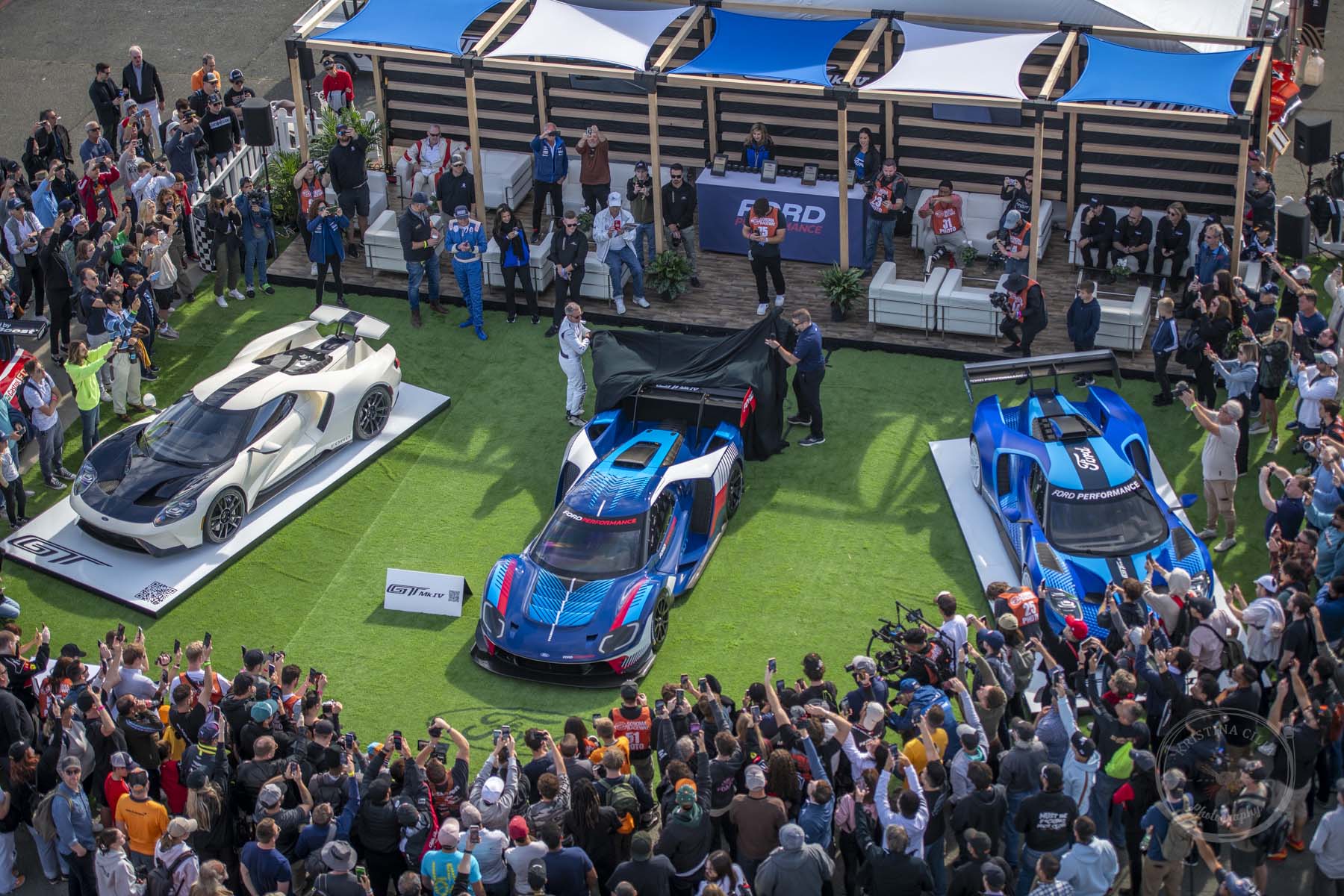 The new Ford GT Mk IV track car is unveiled at Sonoma Raceway during Velocity Invitational 2023
