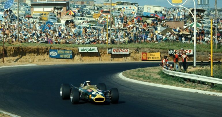 Jim Clark Gold Leaf Team Lotus Lotus 48 Cosworth Hockenheim 1968 a- Old