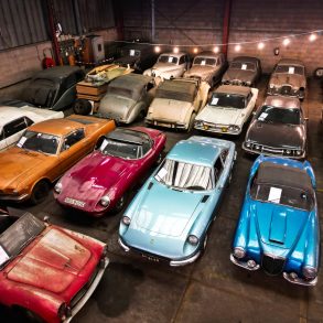 Cars belonging to the Palmen collection are displayed in a warehouse in Dordrecht REUTERS