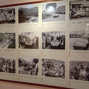 Display of historical photos depicting various scenes in the Targa Florio over the years.Glen Smale