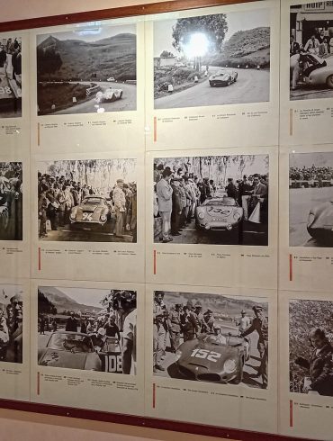 Display of historical photos depicting various scenes in the Targa Florio over the years.Glen Smale