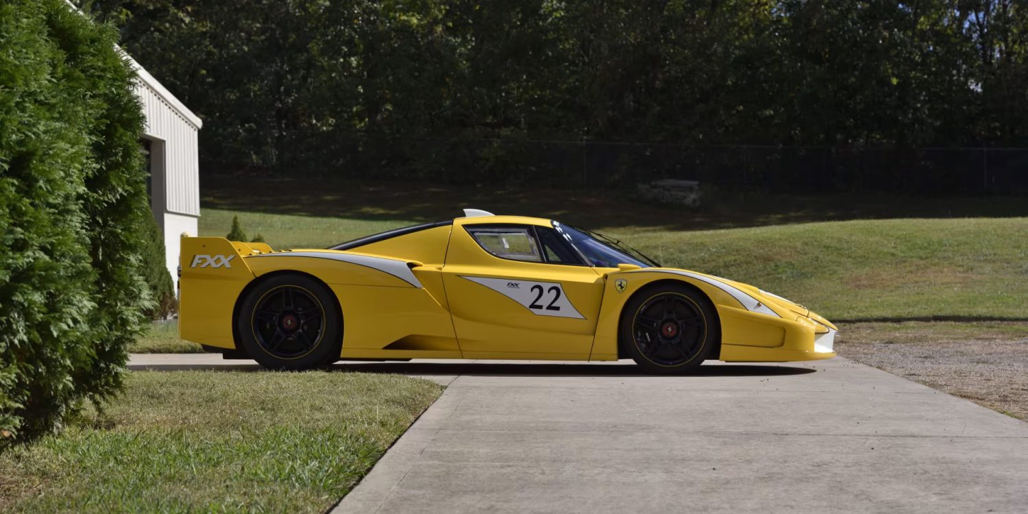 Side view of a Ferrari FXX from the Bachman Collection