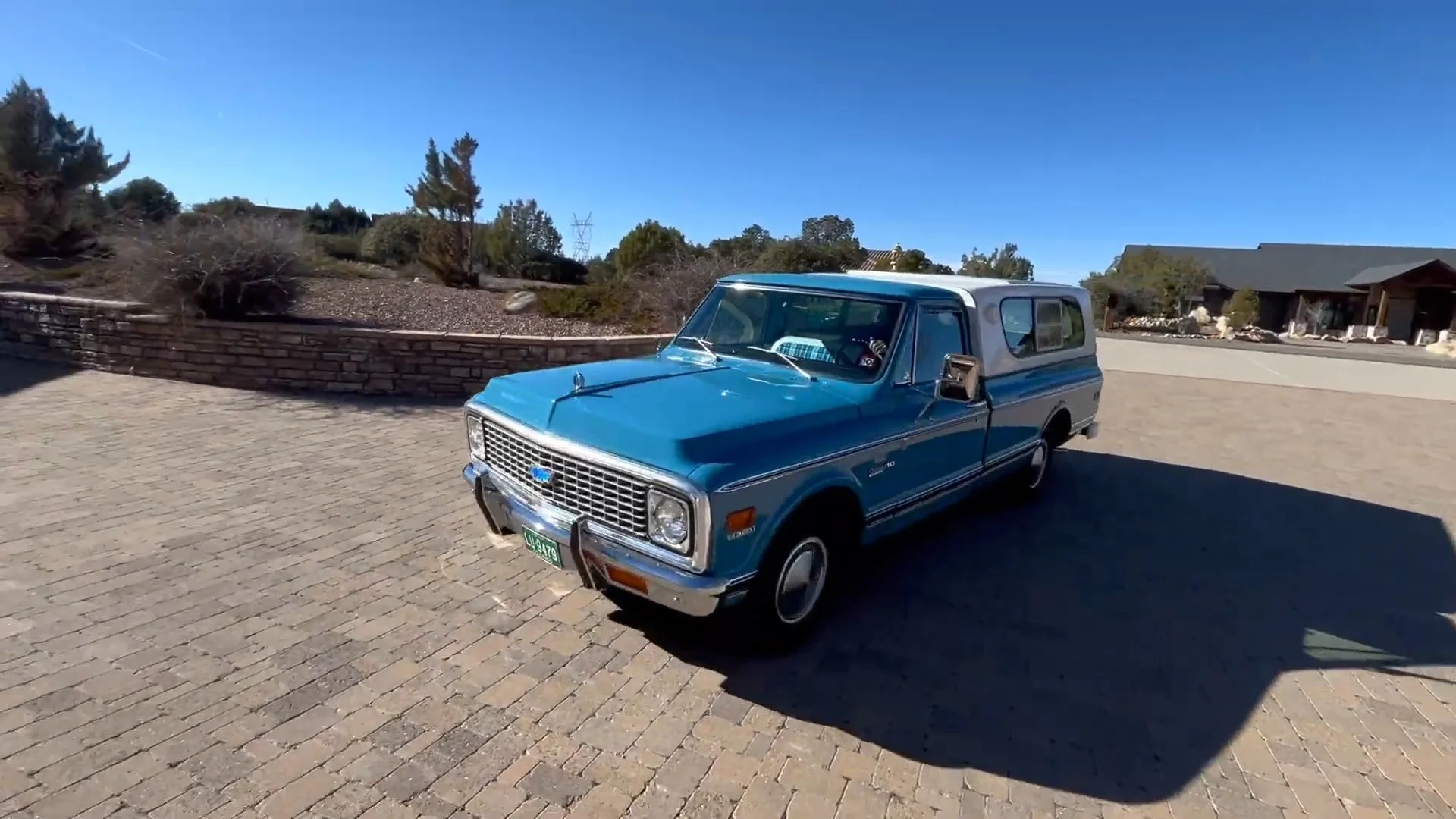 Unrestored Chevrolet C10 pickup truck