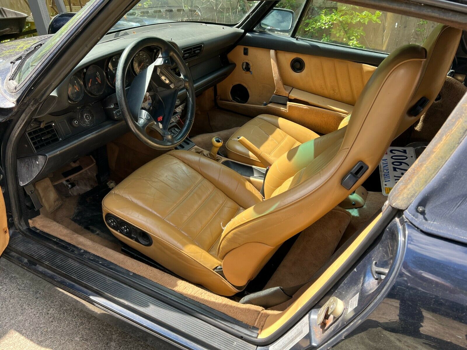 Interior of a 1990 Porsche 911
