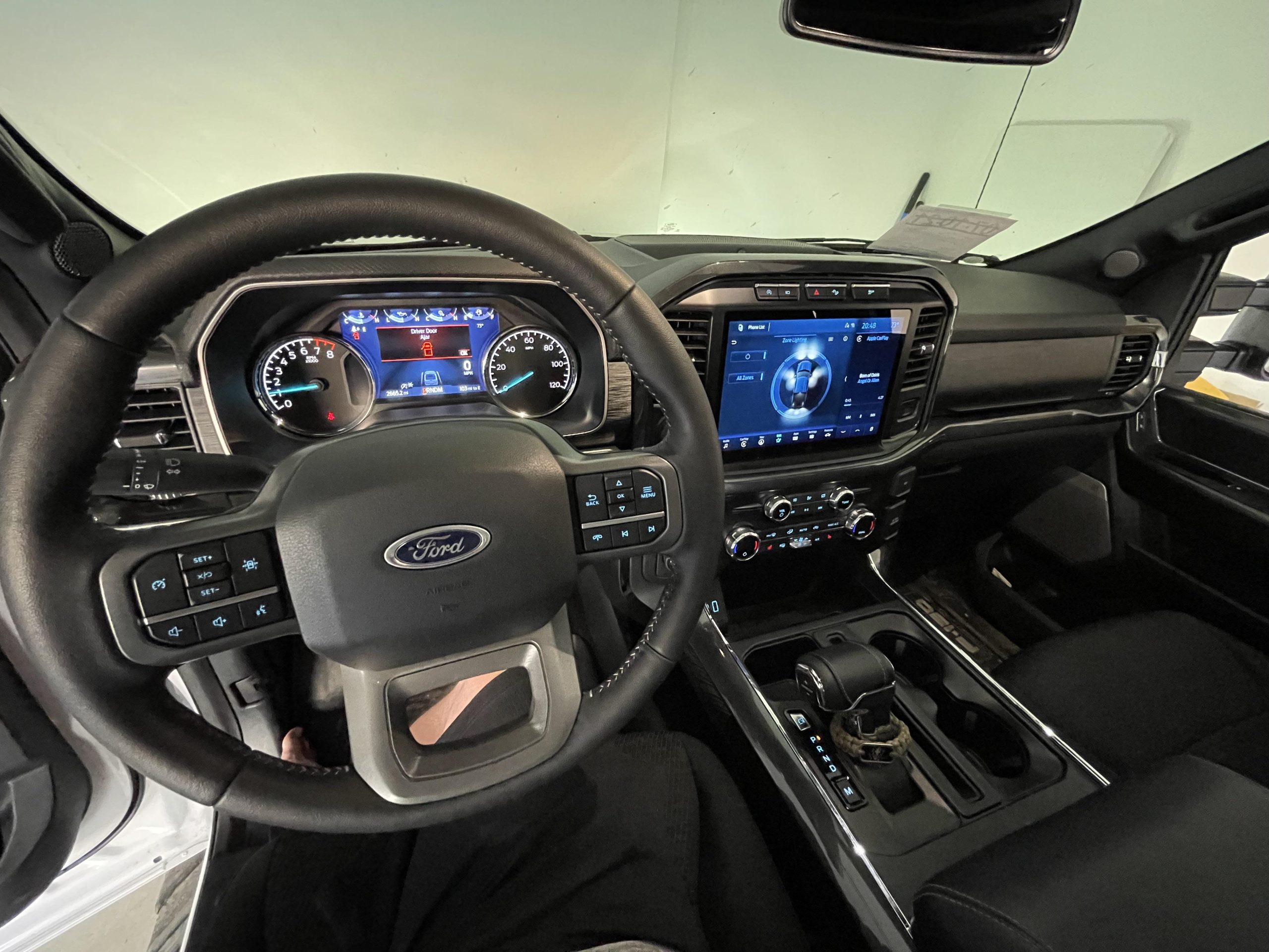Interior of a 2021 Ford F150