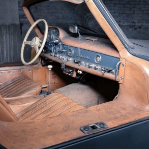 Interior of a 1956 Mercedes 300 SL
