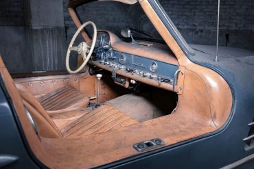 Interior of a 1956 Mercedes 300 SL