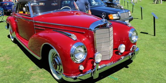 Best of Show Elegance and Best Post-War Open Car Award. 1956 Mercedes-Benz 300Sc Cabriolet owned by Aaron & Valerie Weiss