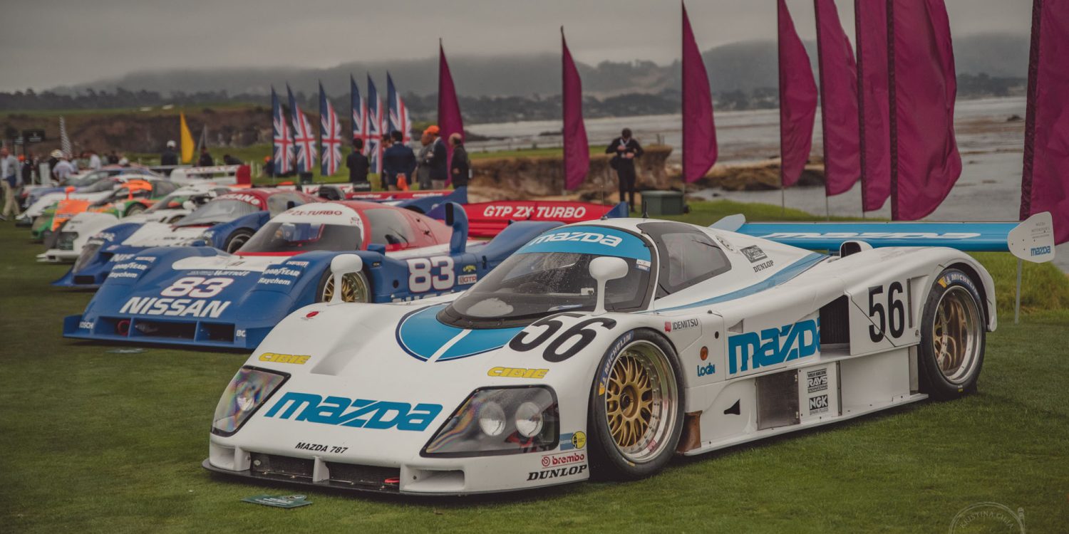 Historic Japanese Motorsport racecars at the Pebble Beach Concours d'Elegance