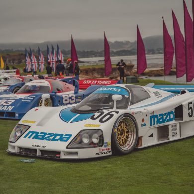 Historic Japanese Motorsport racecars at the Pebble Beach Concours d'Elegance